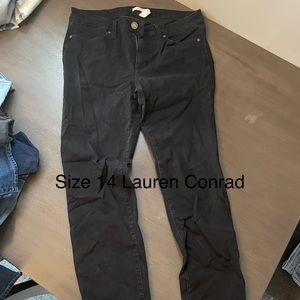 Lauren Conrad size 14 black jeans